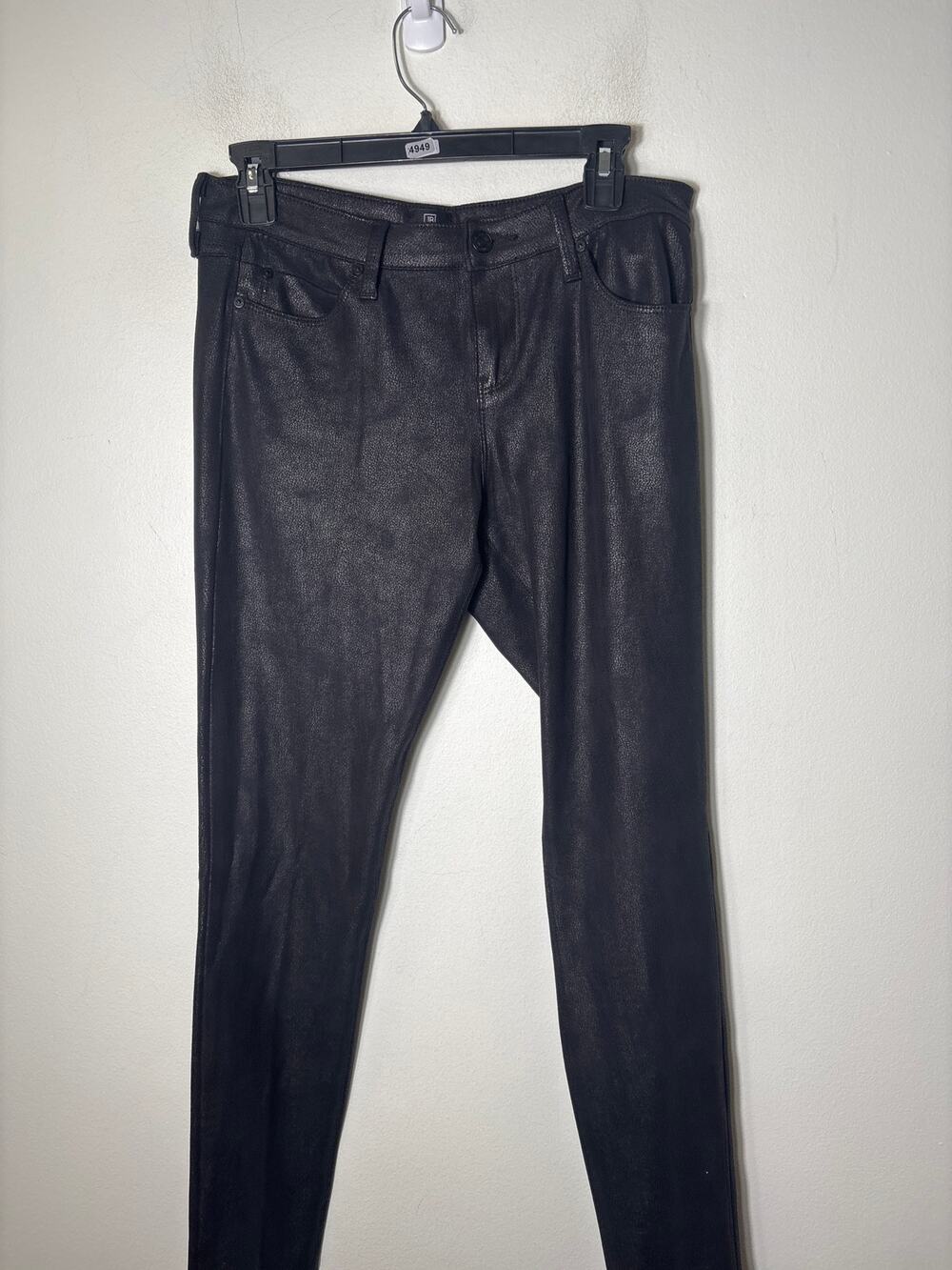 Just Black Soft Pebbled Black Denim Pants Sz 29